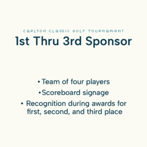1st Thru 3rd Sponsor