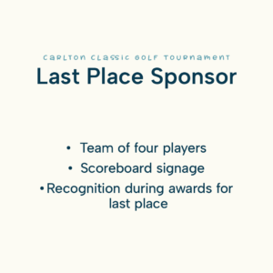 Last Place Sponsor