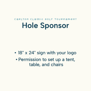 Hole Sponsor