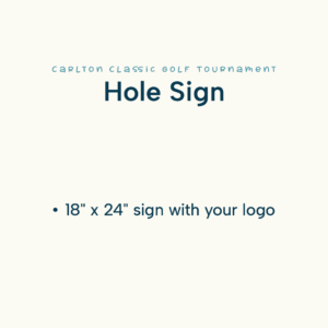 Hole Sign